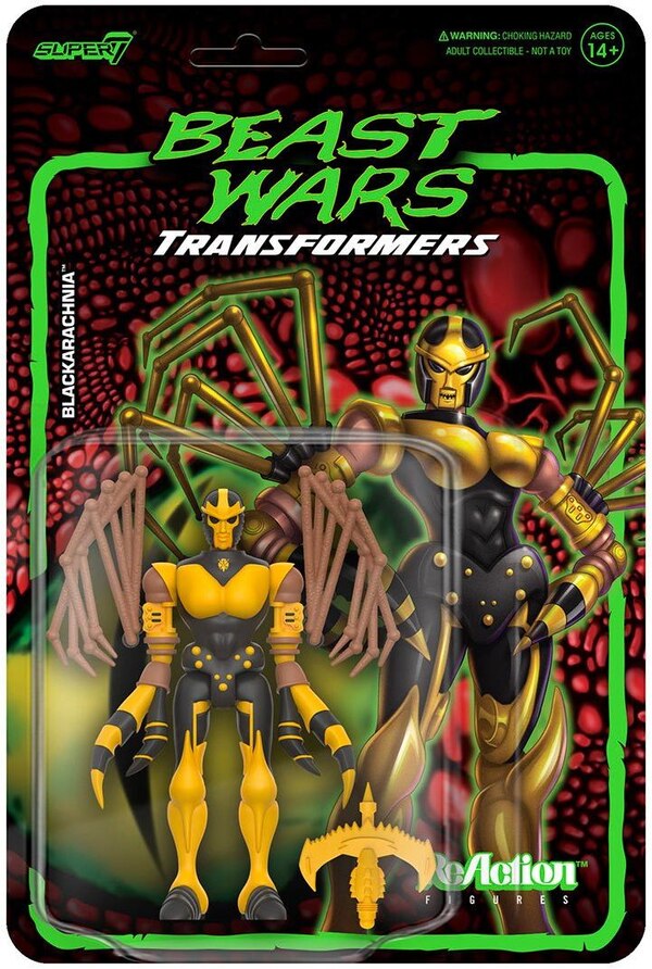 Image Of Blackarchnia Beast Wars Super7 Reaction Figure  (3 of 21)